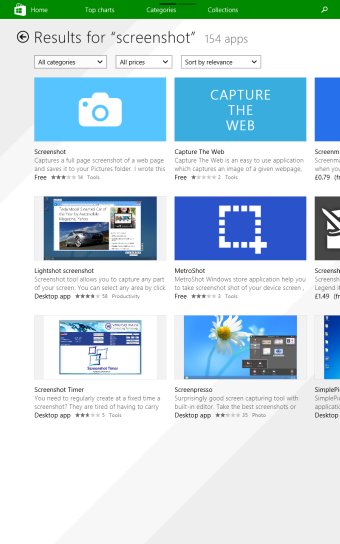 Screenshot apps