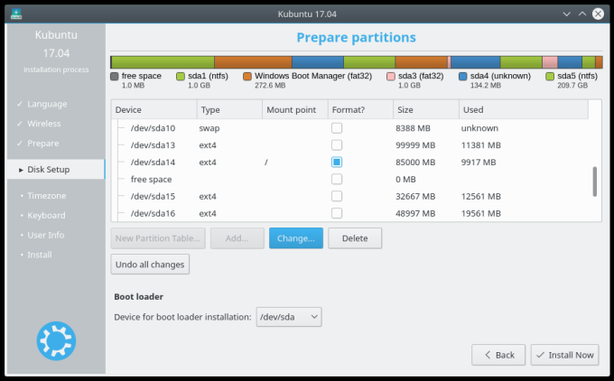 Partitions