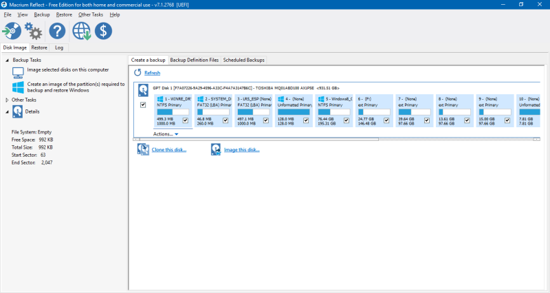 Main interface