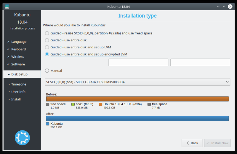 Disk encryption