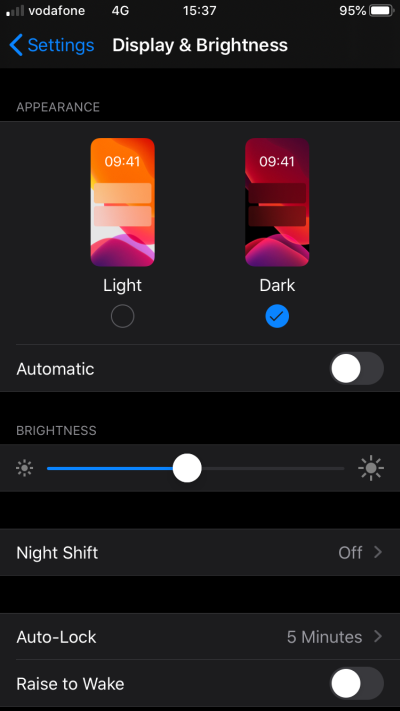 Dark mode