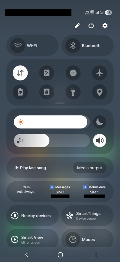 Swipe, menu