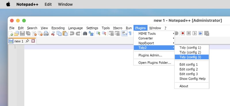 Npp, plugins