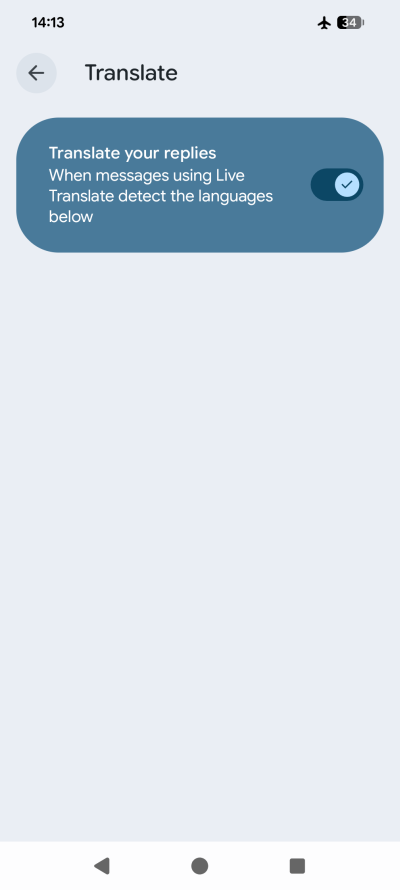 Translate replies