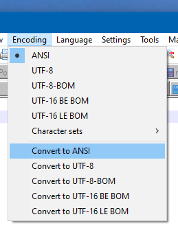 Character encoding