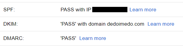 Mail header