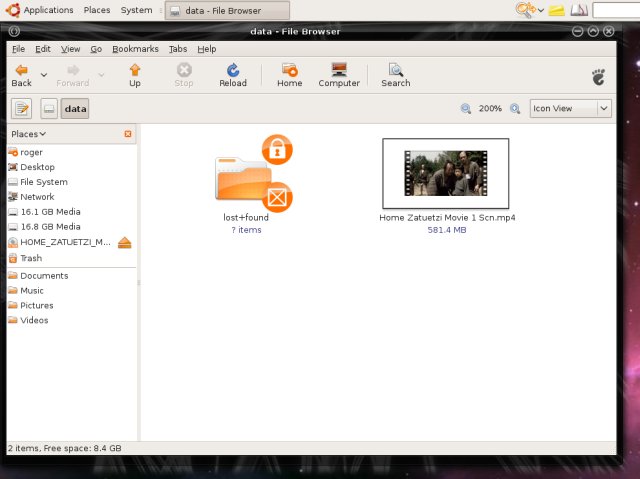 Home folder