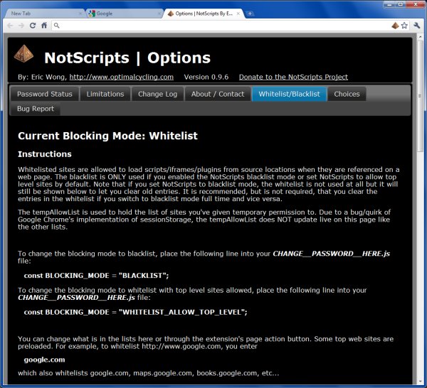 Whitelist