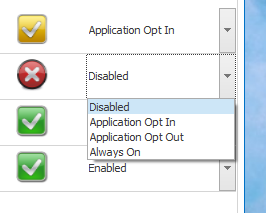 Toggle mitigations