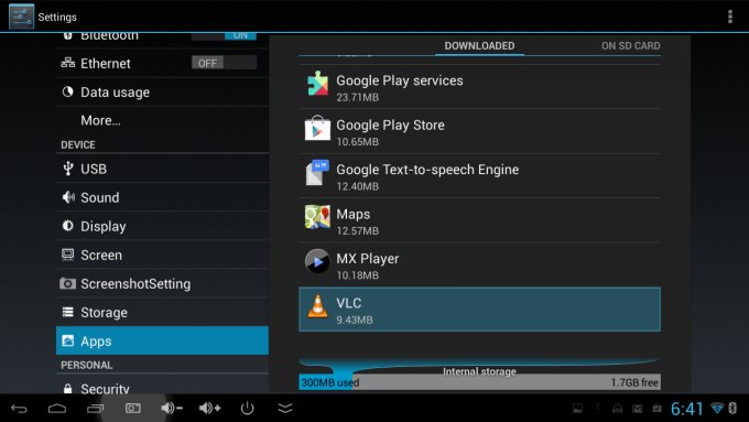 Apps management