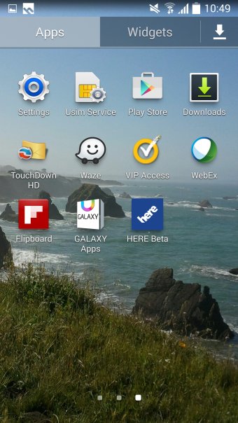 Home screen