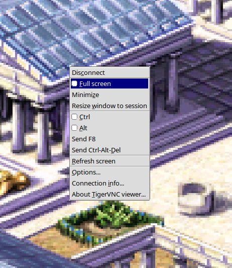 Full screen mode